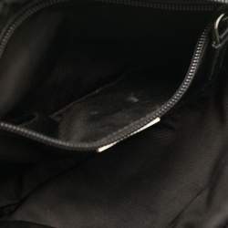 Pre Owned Prada Black Nylon Triangle Logo Front Pocket Belt Bag