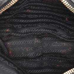 Pre Owned Prada Black Saffiano Lux Leather Mini Crossbody Bag