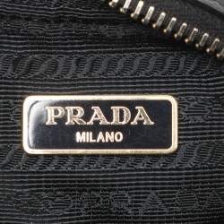 Pre Owned Prada Black Saffiano Lux Leather Mini Crossbody Bag