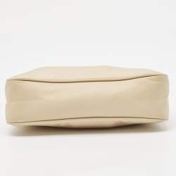Pre Owned Prada Cream Nylon Re-Edition 2000 Bag