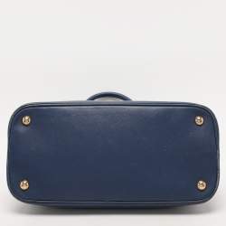 Prada Navy Blue Saffiano Lux Leather Medium Promenade Bag