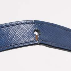 Prada Navy Blue Saffiano Lux Leather Medium Promenade Bag
