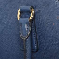 Prada Navy Blue Saffiano Lux Leather Medium Promenade Bag