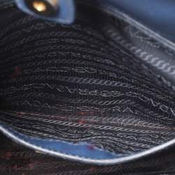 Prada Navy Blue Saffiano Lux Leather Medium Promenade Bag