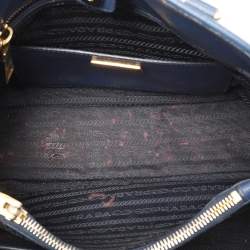 Prada Navy Blue Saffiano Lux Leather Medium Promenade Bag