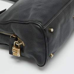 Prada Black Leather Vintage Satchel