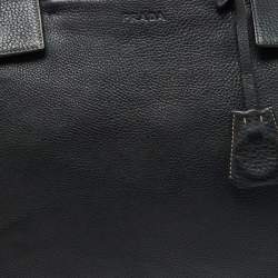 Prada Black Leather Vintage Satchel
