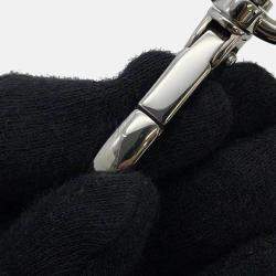 Pre Owned Prada White/Black Canvas Triangle Logo Dot Handbag