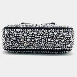 Pre Owned Prada Black Satin Crystal tote bag