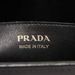 Pre Owned Prada Red/Black Saffiano and City Leather Esplanade Crossbody Bag