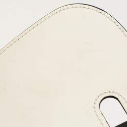 Pre Owned Prada Black/White Leather Sidonie Shoulder Bag