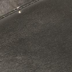 Pre Owned Prada Black Leather Cahier Flap Crossbody Bag