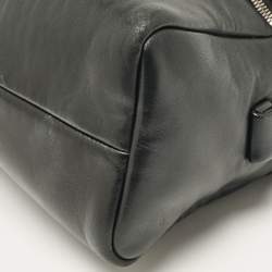 Prada Black Leather Signaux Shoulder Bag