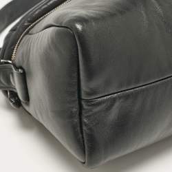 Prada Black Leather Signaux Shoulder Bag