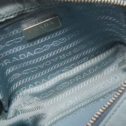 Prada Light Blue Saffiano Lux Leather Mini Camera Crossbody Bag