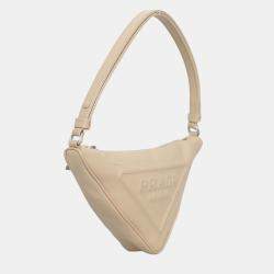 Prada Leather Triangle Pouch Bag