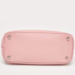 Pre Owned Prada Pink Saffiano Leather Medium Galleria Tote