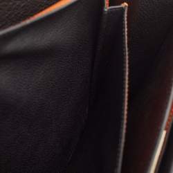 Prada Orange/Red Saffiano Leather Sound Flap Bag