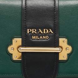 Prada Green/Black City Calf Leather Cahier Belt Bag