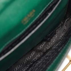 Prada Green/Black City Calf Leather Cahier Belt Bag