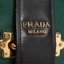 Prada Green/Black City Calf Leather Cahier Belt Bag