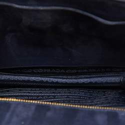 Prada Multicolor Velvet Trompe L'oeil Cahier Flap Top Handle Bag