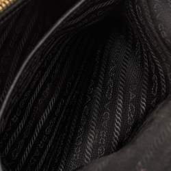 Prada Black Nylon and Leather Top Handle Bag