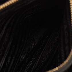 Prada Black Nylon and Leather Top Handle Bag