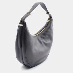 Prada Black Leather Hobo Bag