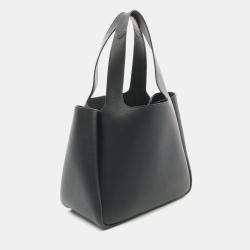 Prada Black Leather Soft Grain Tote Bag