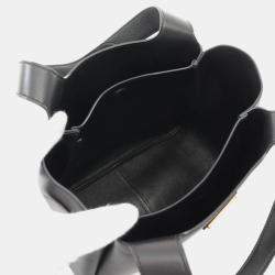 Prada Black Leather Soft Grain Tote Bag