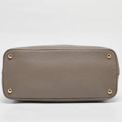 Prada Taupe Grey Leather Daino Tote