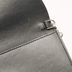 Prada Black/Pink Leather Elektra Wallet On Chain