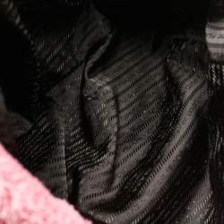Prada Pink Terry Cloth Logo Tote