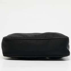 Prada Black Nylon and Leather Re-Edition 2005 Shoulder Bag