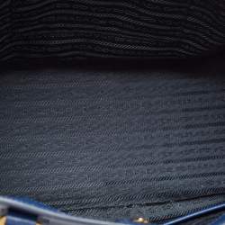 Pre Owned Prada Navy Blue Saffiano Lux Leather Large Gardener's Tote