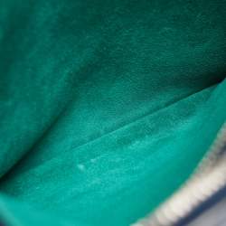 Pre Owned Prada Navy Blue Leather Medium Double Zip Tote