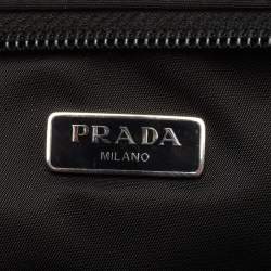 Pre Owned Prada Black Re-Nylon Pet Bag