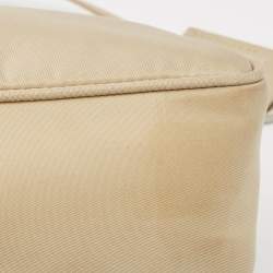 Prada Cream Nylon and Leather Re-Edition 2005 Bag