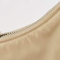 Prada Cream Nylon and Leather Re-Edition 2005 Bag