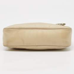Prada Cream Nylon and Leather Re-Edition 2005 Bag