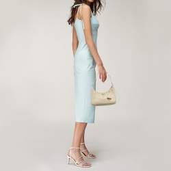 Prada Cream Nylon and Leather Re-Edition 2005 Bag