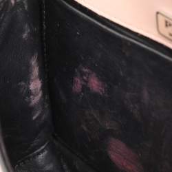 Pre Owned Prada Nude Pink Patent Leather Cahier Shoulder Bag