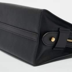 Pre Owned Prada Black Saffiano Lux and City Leather Esplanade Tote