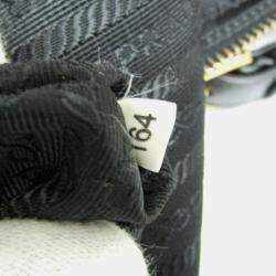 Pre Owned Prada Black Leather, Nylon Shoulder Bag