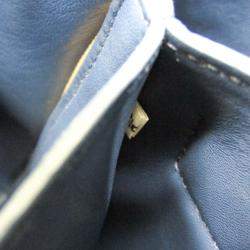 Pre Owned Prada Beige/Blue Saffiano Canvas Shoulder Bag