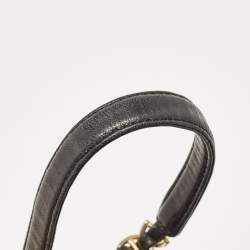 Prada Black Nylon Logo Chain Tote
