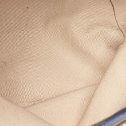 Pre Owned Prada Royal Blue Vitello Diano Leather Shopper Tote