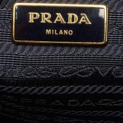 Pre Owned Prada Blue Saffiano Lux Leather Large Gardener's Tote