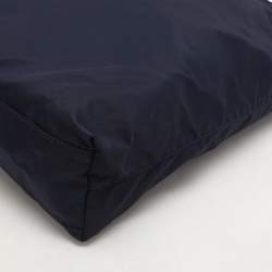 Prada Navy Blue Nylon Top Zip Tote